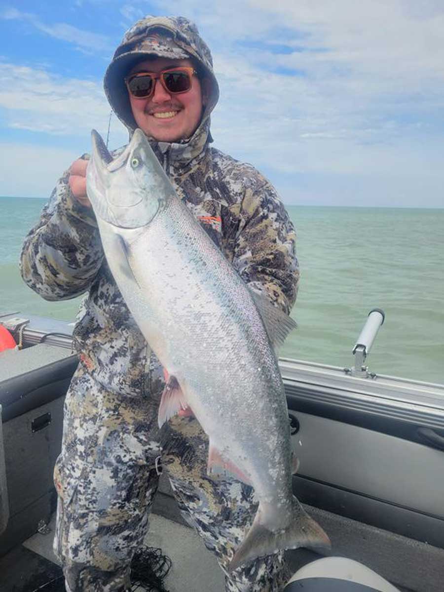 Caden Evans king salmon