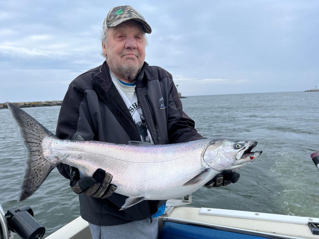 Dave, from Augusta Maine with king salmon
