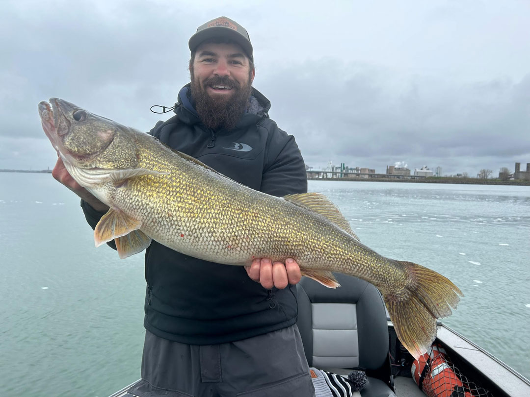 Dante Gramuglia with Flambeau Outdoors walleye