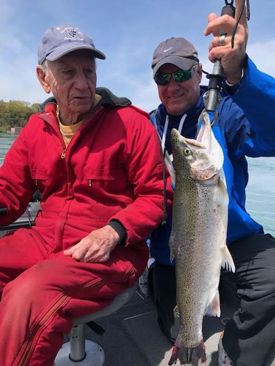 George Smutko, and his son Kurt with steelhead