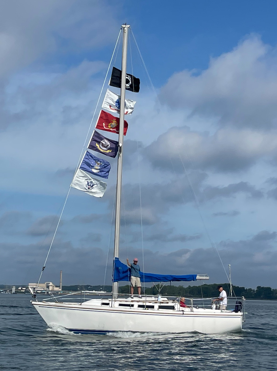 FreedomFish event flag ceremony