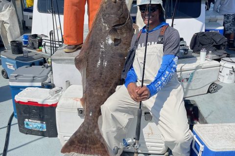 135-pound Halibut Caught off of Cape Cod