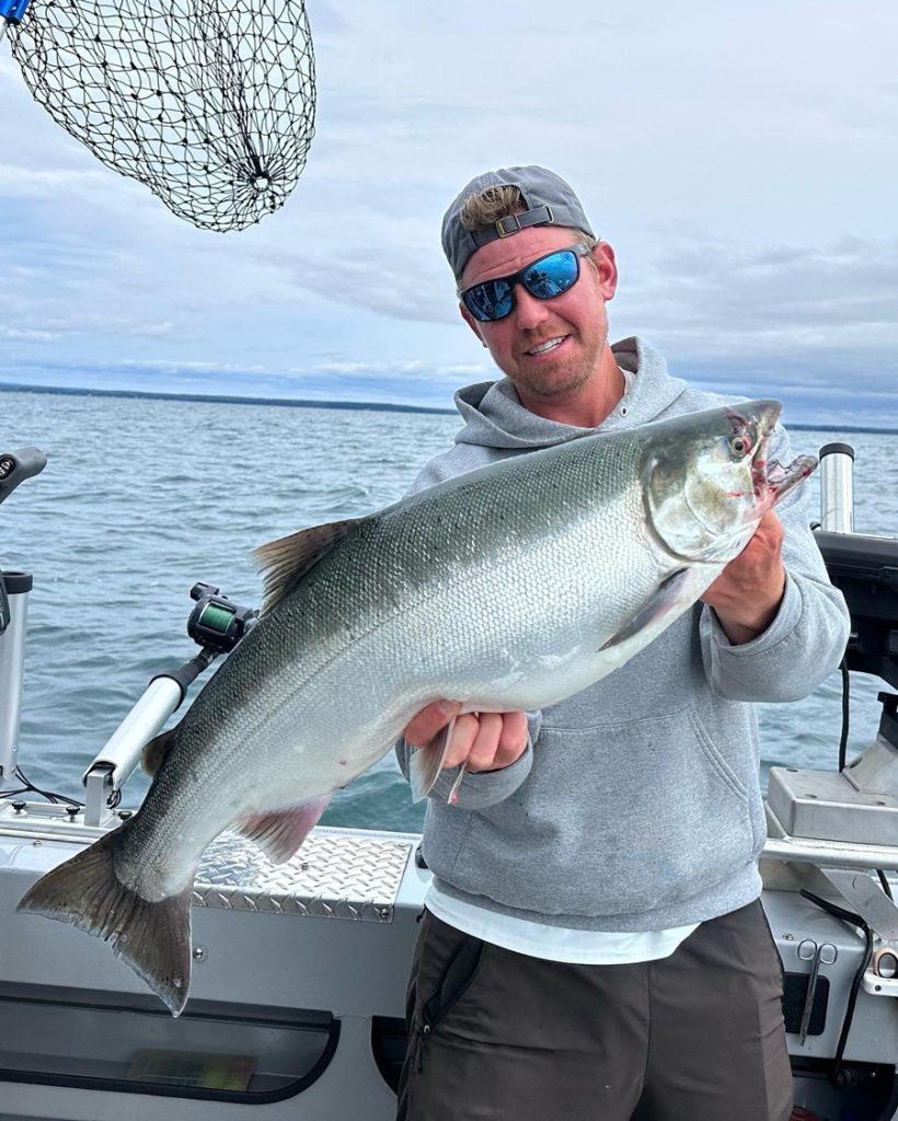 Captain Mark Ledden coho salmon