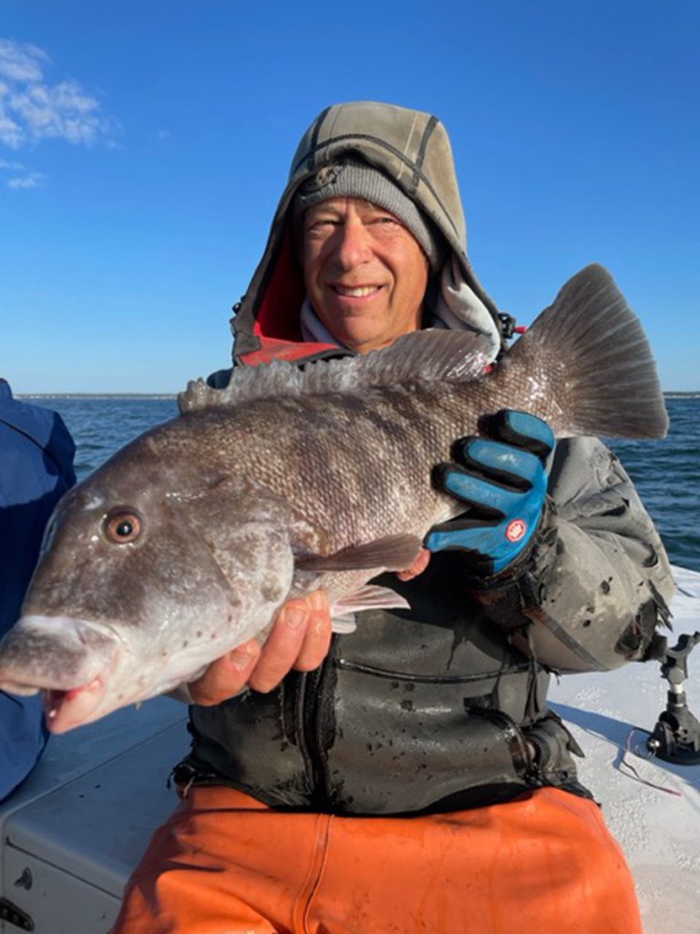 Captain Jason Colby with tautog