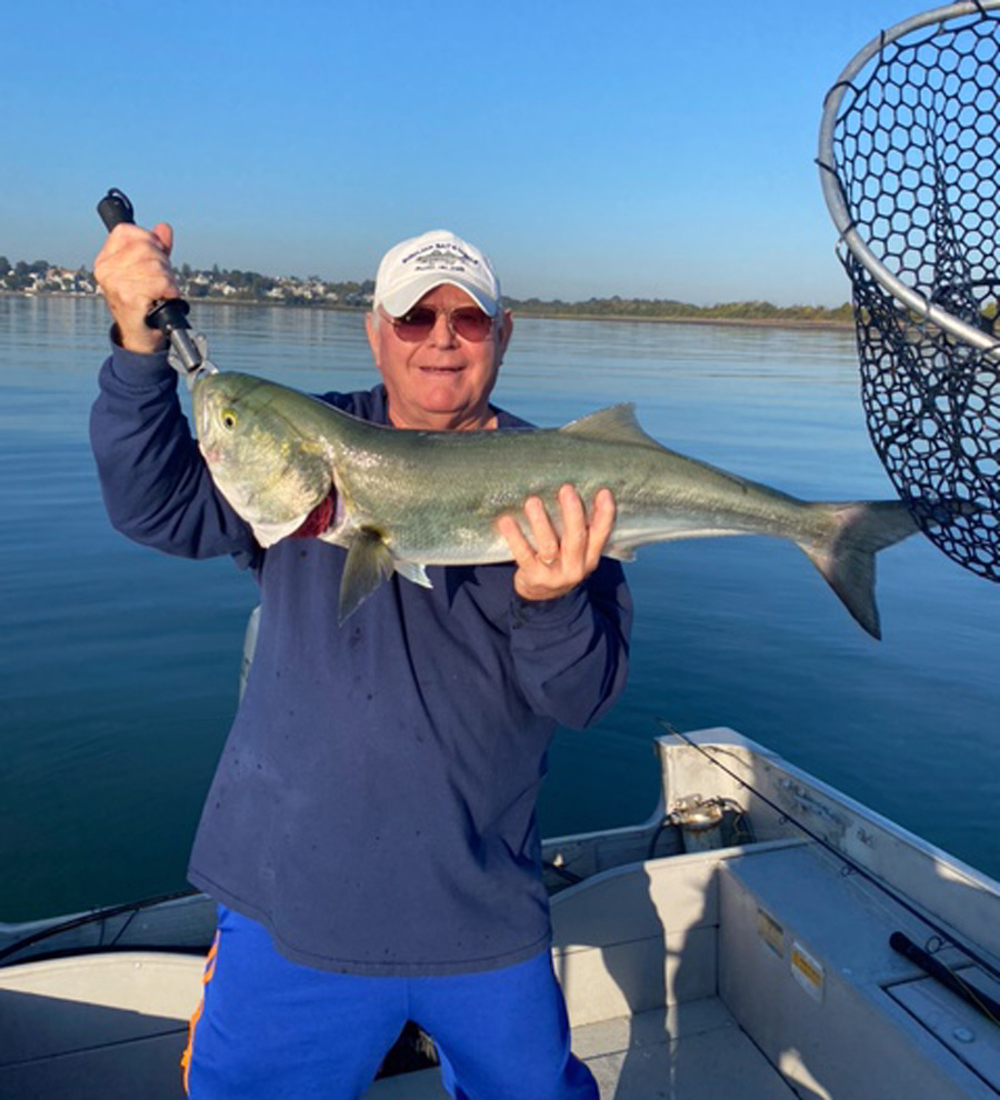 Captain Dave Panorello bluefish