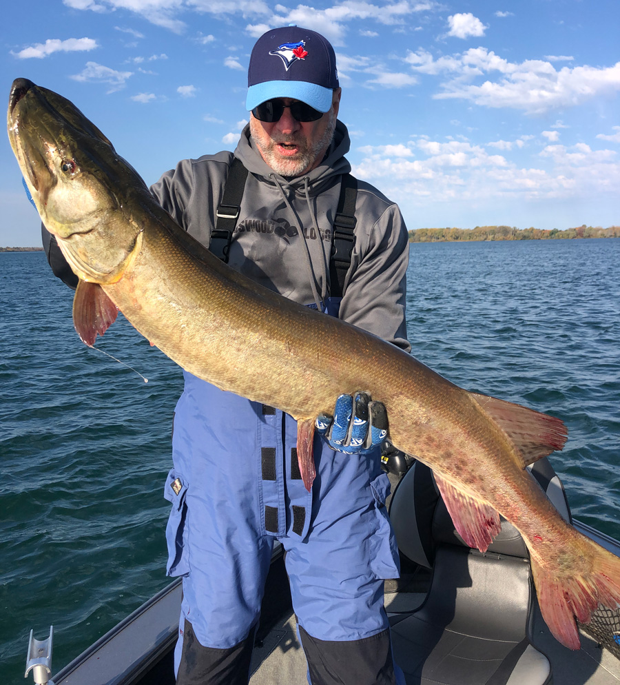Gary Laidman with Niagara River musky 