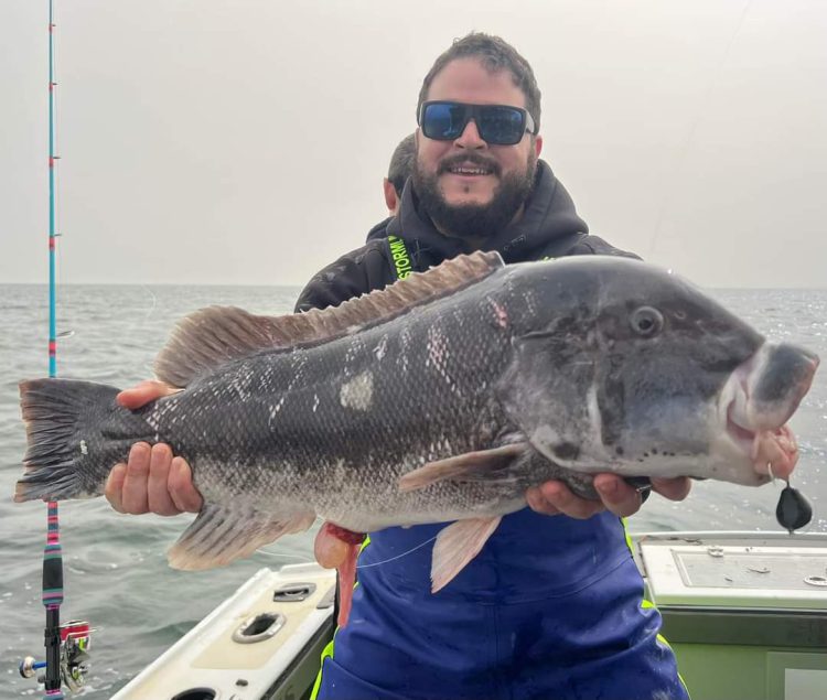 James with tautog aboard Tall Tailz Charters