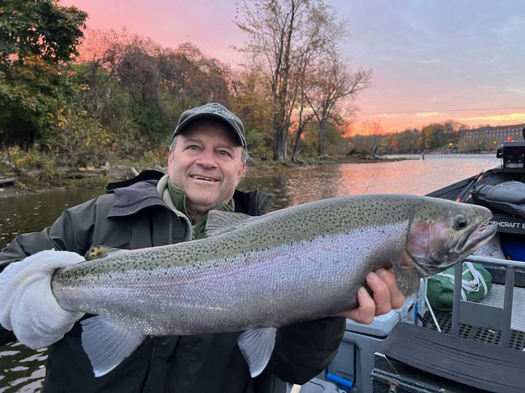 Rhett M. with steelhead