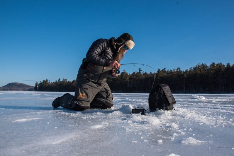 ice fishing for smallmouth