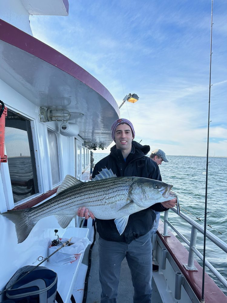 Joshua Genuth striper fishing headboat
