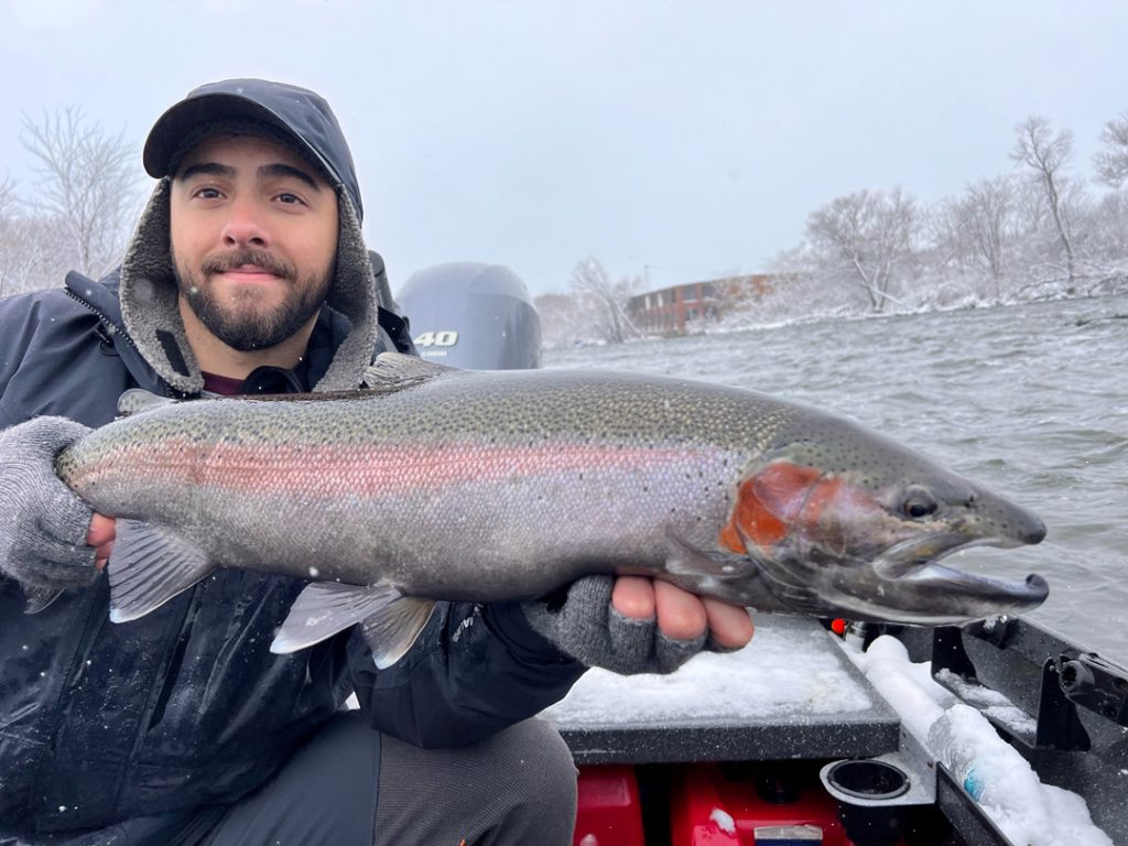 Luis R. with steelhead