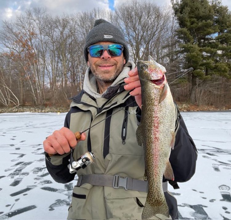 trout on ice