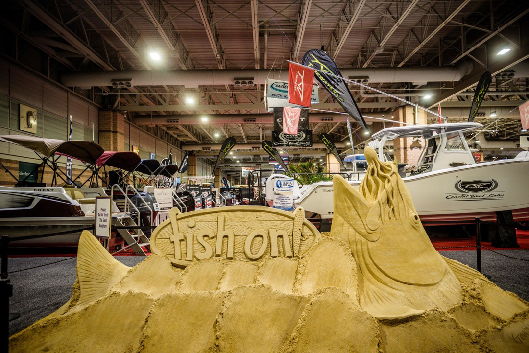 Atlantic City Boat Show sand sculpture