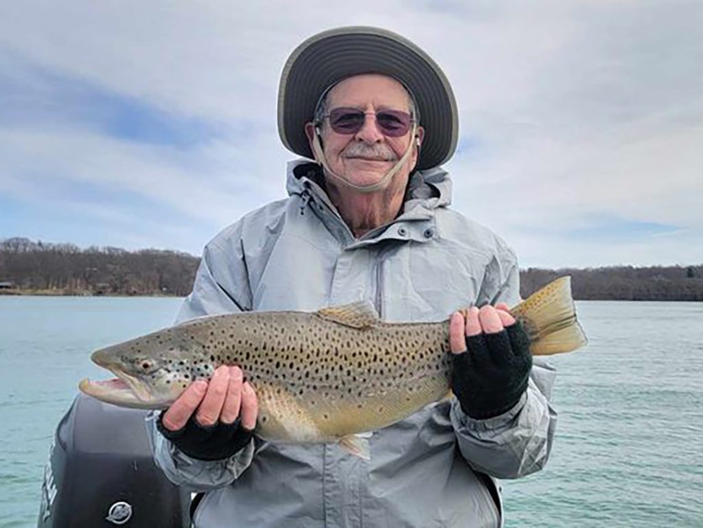 Herb Rach with a brown trout