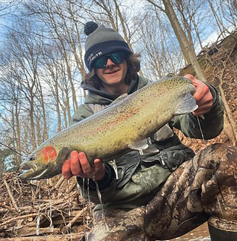 Matt Vogt with a colorful steelhead