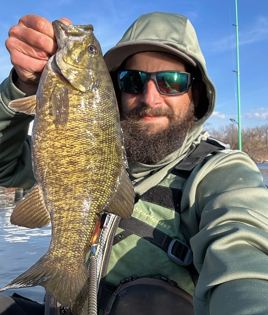 Beau Canzoneri with smallmouth bass