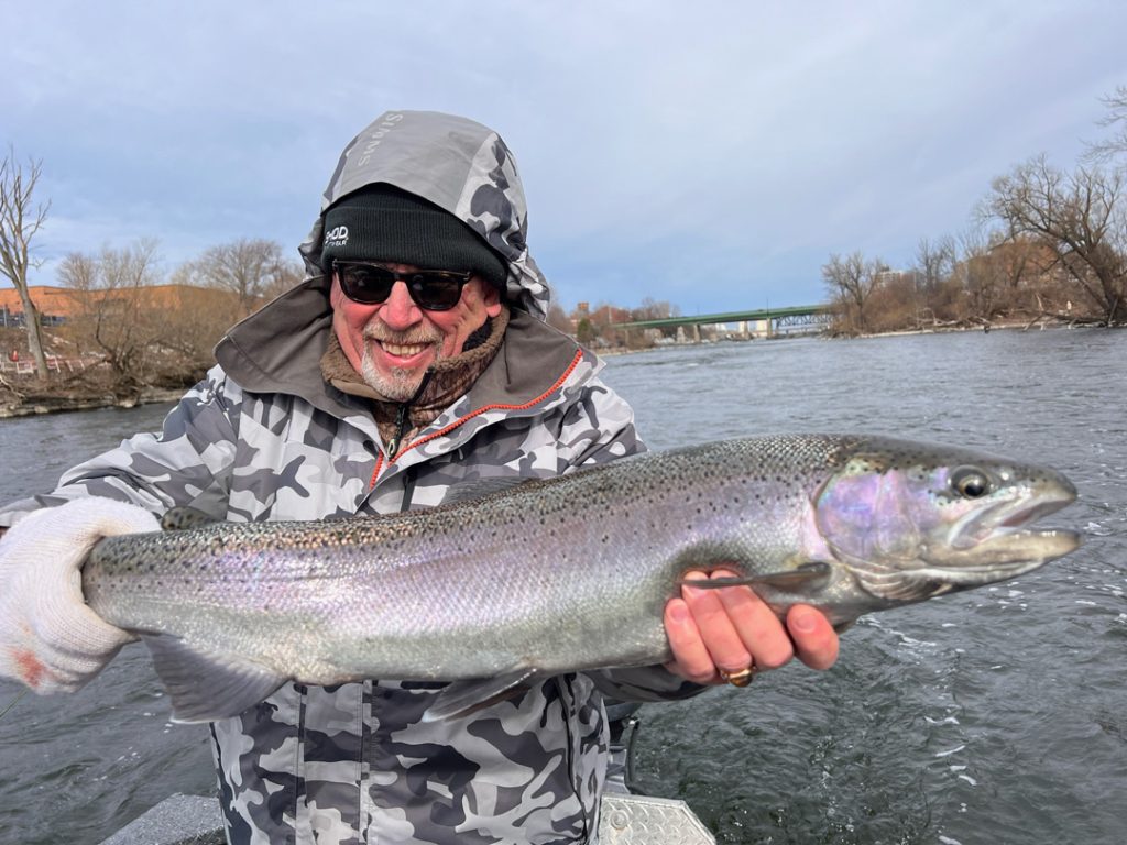 Kevin C. with steelhead