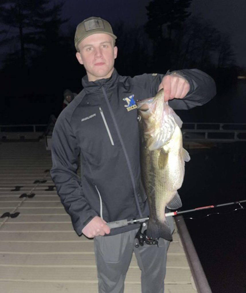 Kevin Leary with largemouth bass