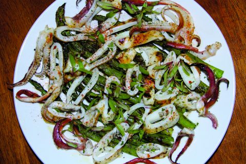 Recipe: Pineapple Grilled Calamari Salad