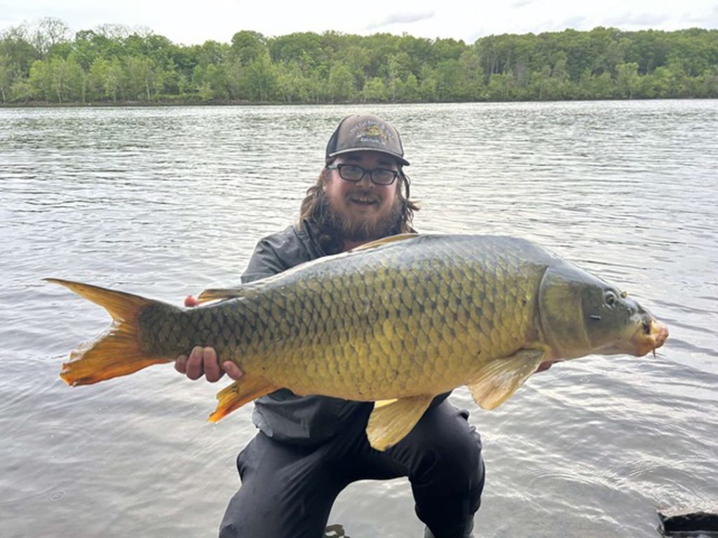 Josh with carp