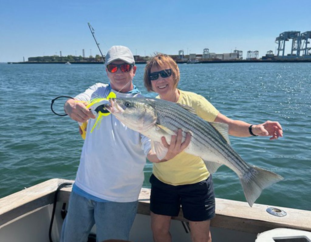 Reel Pursuit Charters striped bass