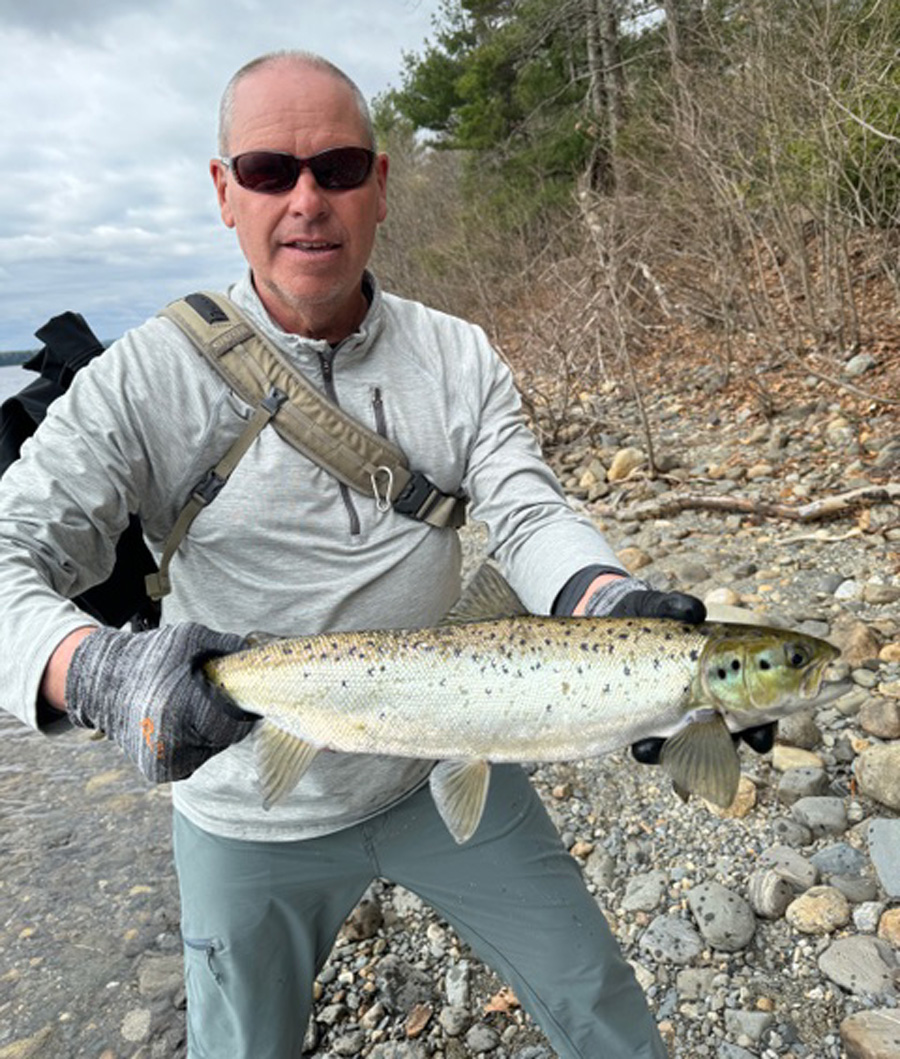 Rick Holbrook with salmon