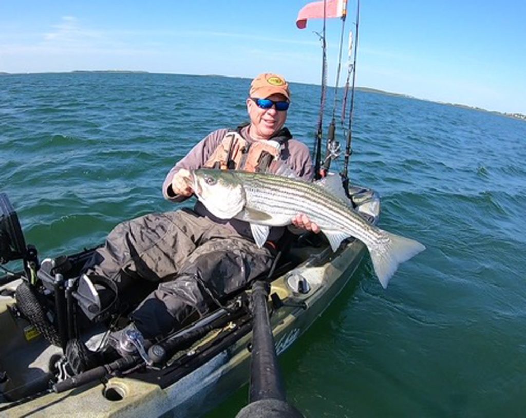 Tommy O&rsquo;Brien with striped bass