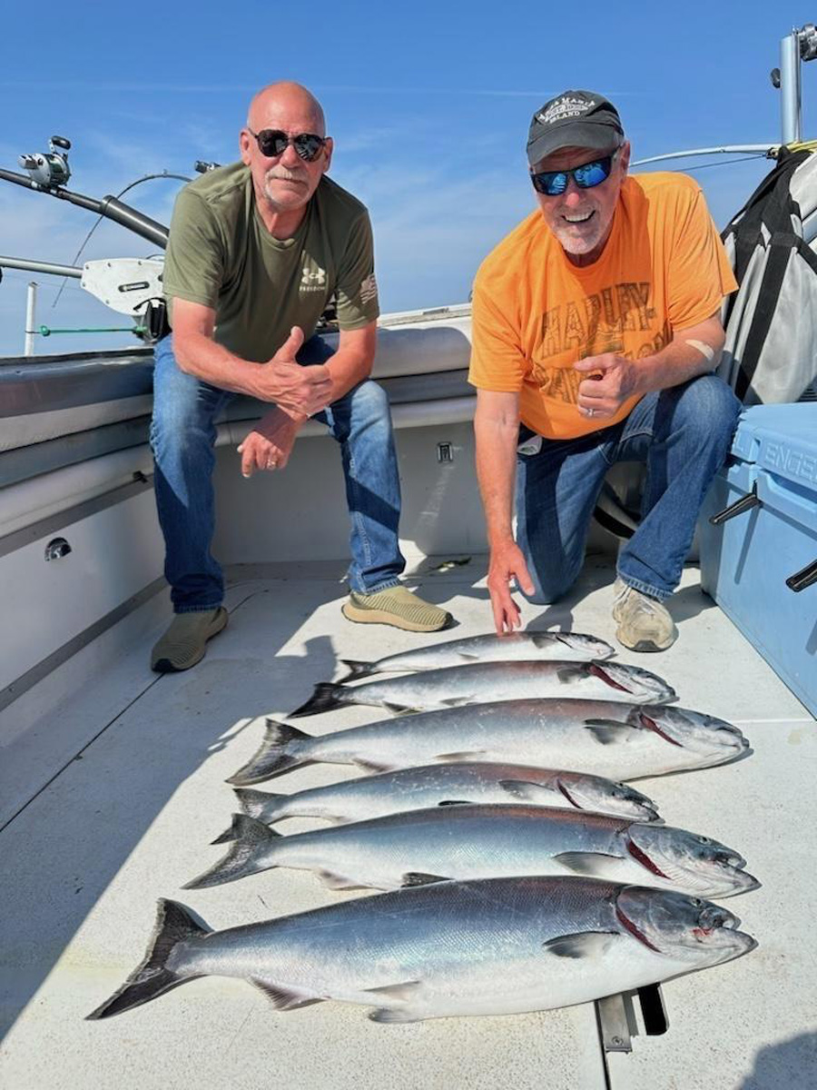 Kevin and Rich with king salmon
