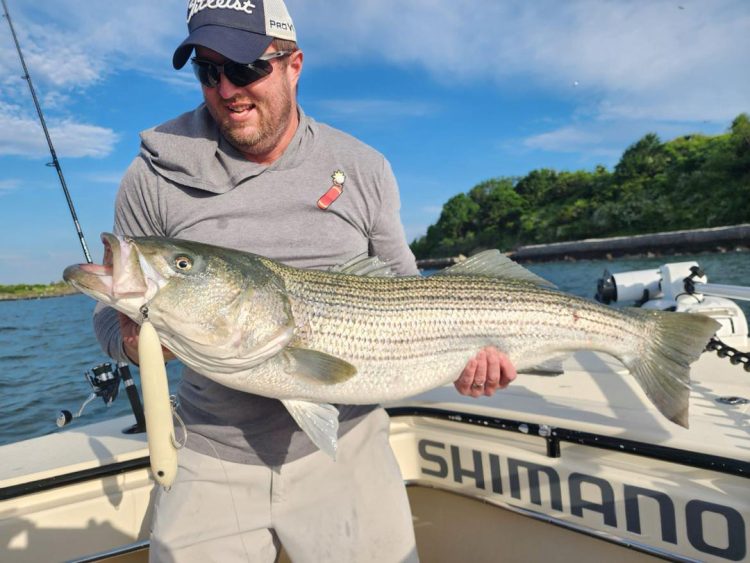 Get Tight Sportfishing topwater striped bass