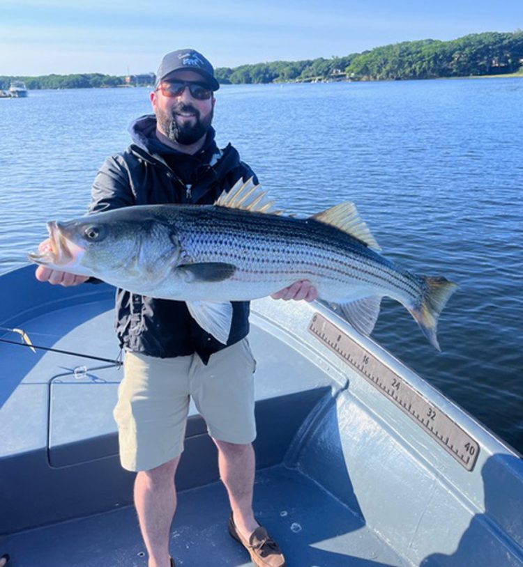 Diamond Pass Charters striped bass
