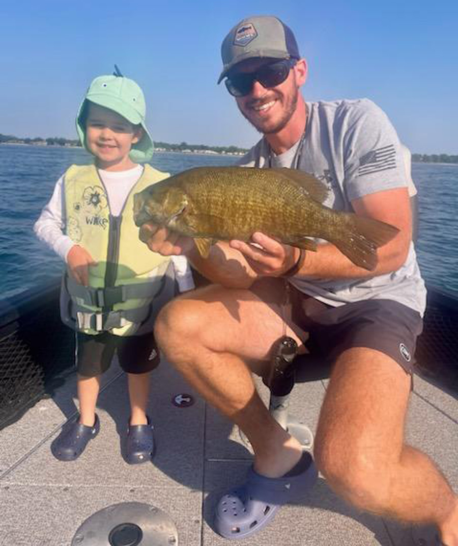 Capt. Peter Goretti and Connor McDonnell