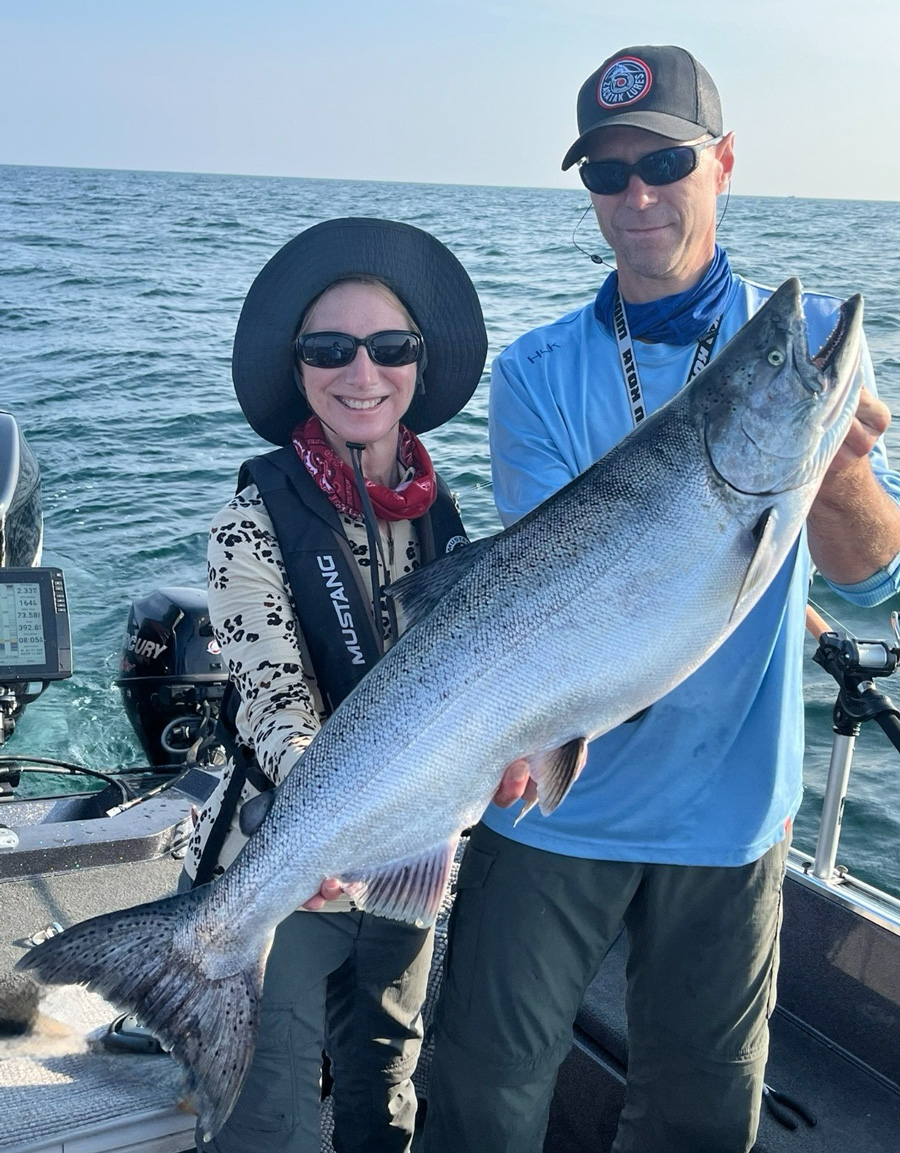 Mike and Tammy with a nice Point Breeze King!