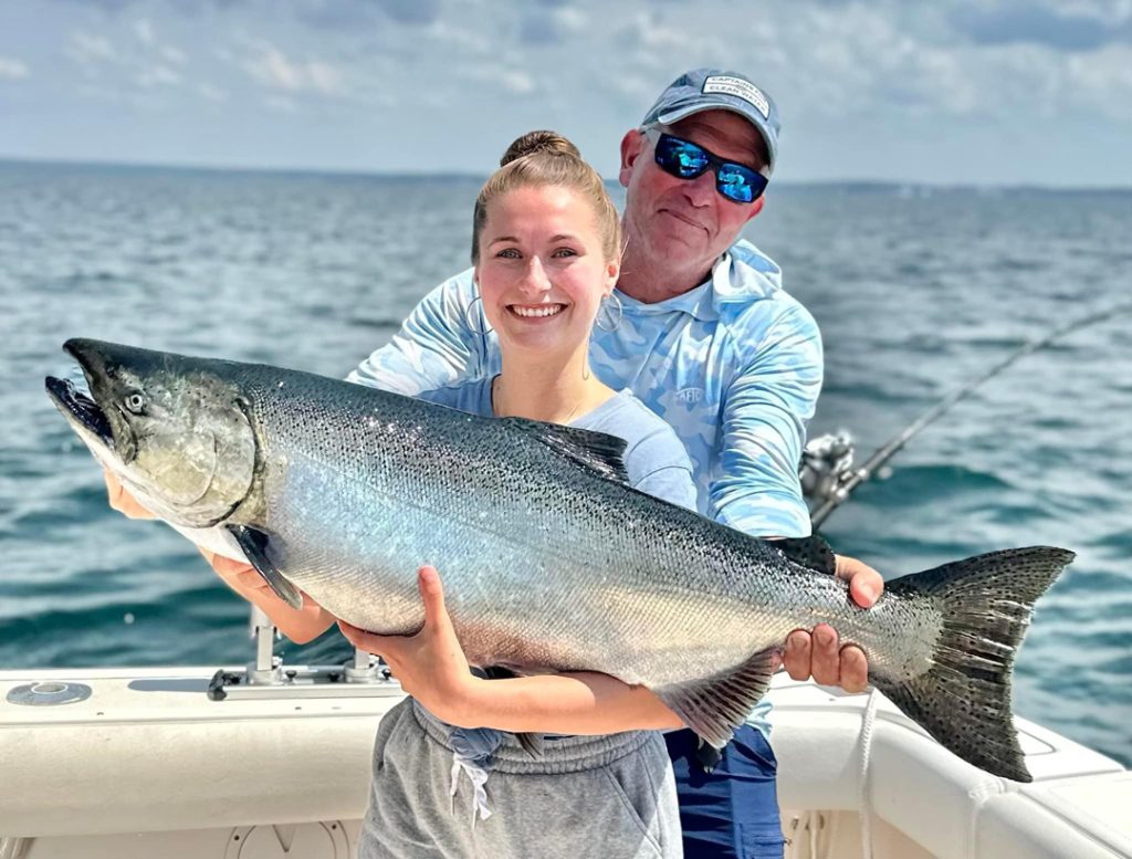 Mikayla W. with a big king salmon