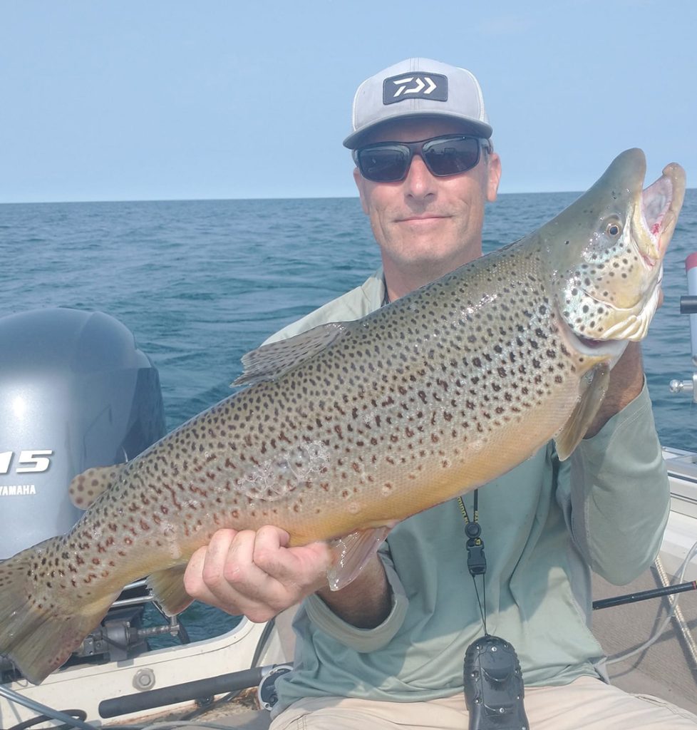 Wade Winch with brown trout