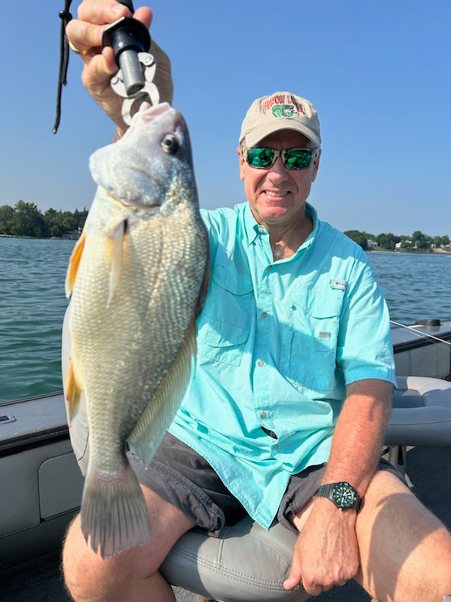 Kurt Smutko with sheepshead