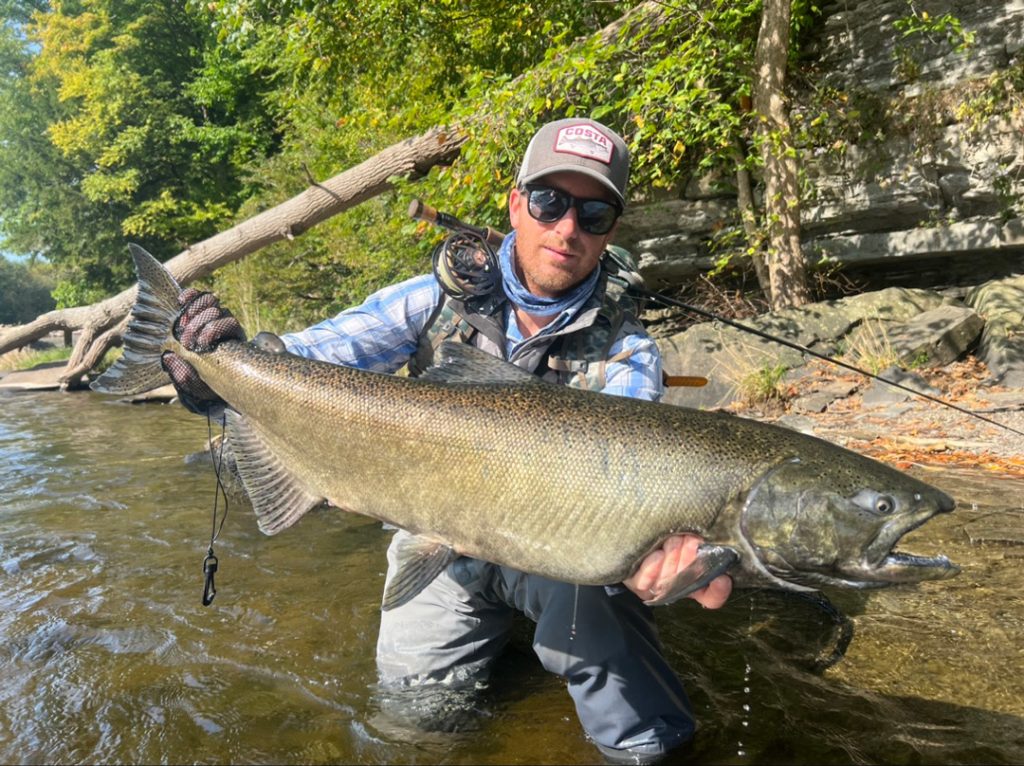 Toby Nice with king salmon