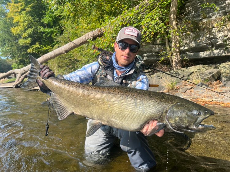 Toby Nice with king salmon