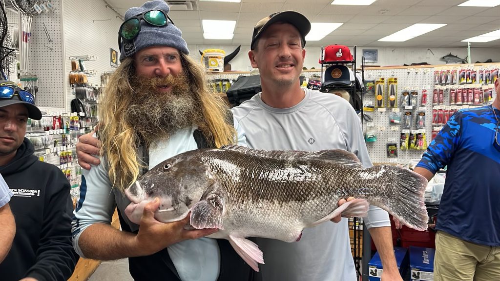 state-record tautog in Rhode Island