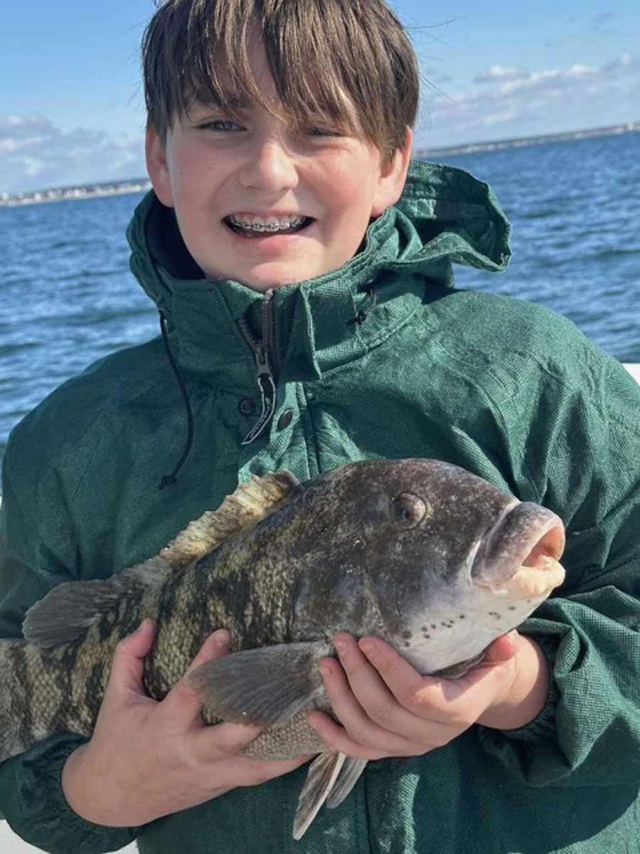 Jake with tautog