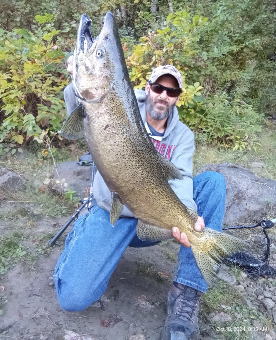 Mike Ziehm with salmon