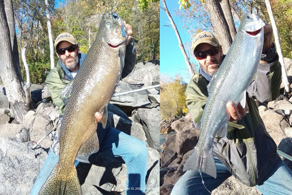 Mike Ziehm with salmon and steelhead