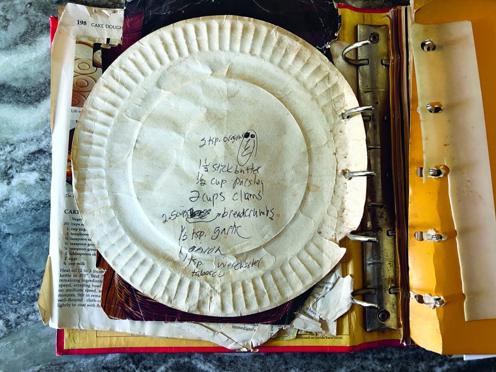 Andy's recipe for Stuffed Quahogs