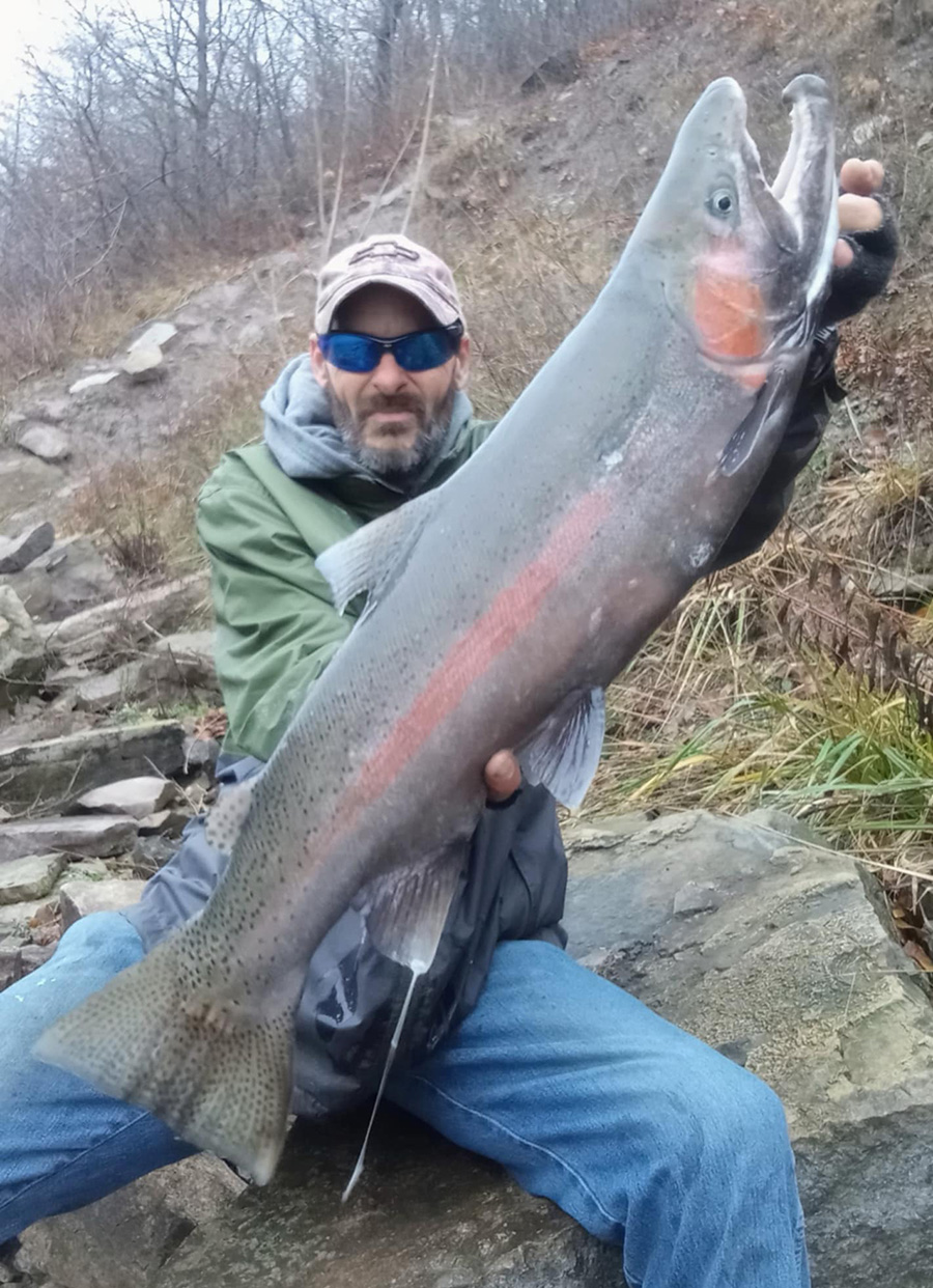 Mike Ziehm with steelhead