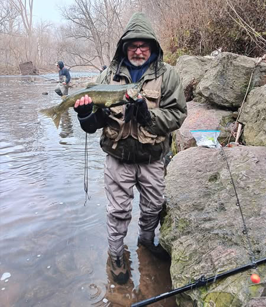 Kirk Kingsbury with late season salmon