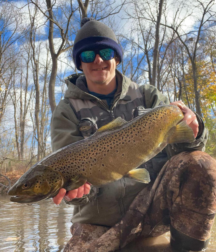 Matt Vogt with brown trout