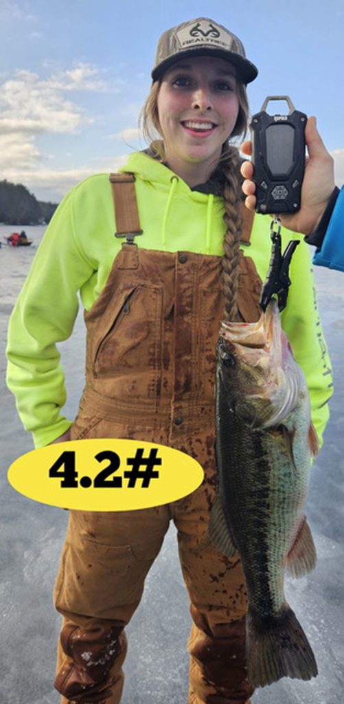 with largemouth bass