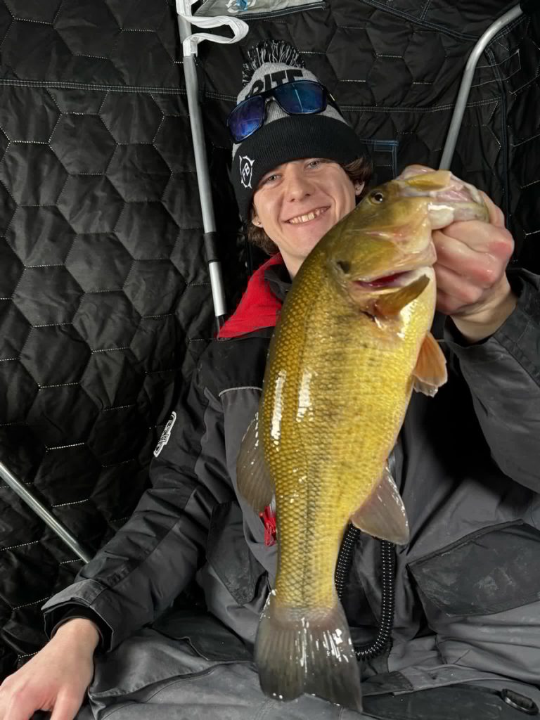 Matt Vogt with largemouth bass