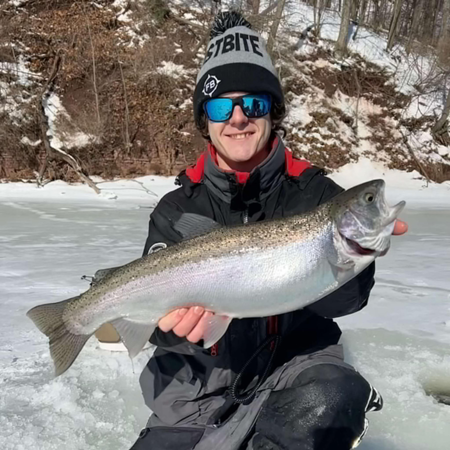 Matt Vogt with steelhead