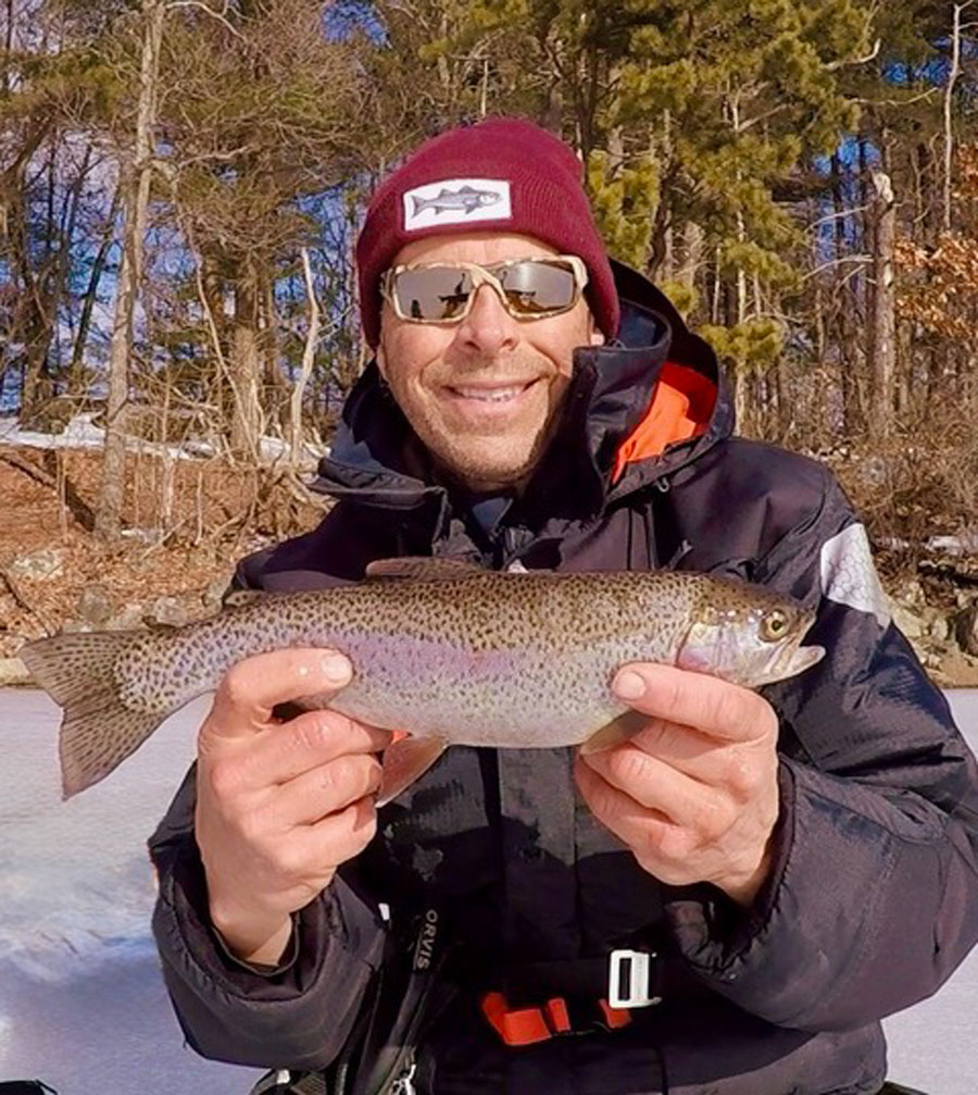 Ron with rainbow trout