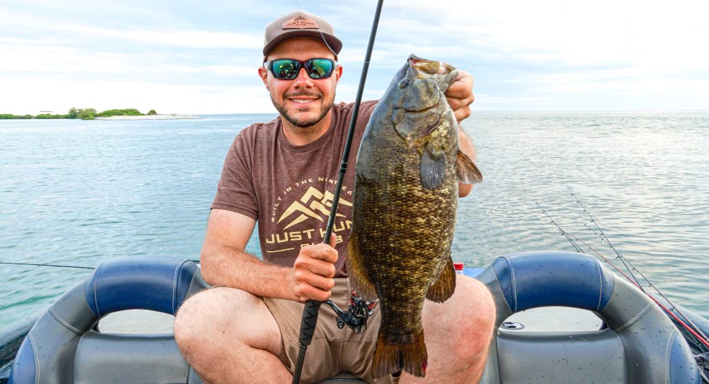 bass fishing with soft-plastic swimbaits